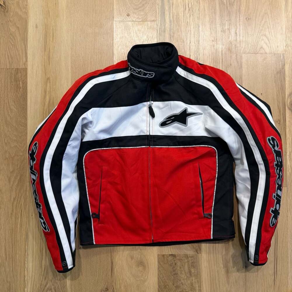 Alpinestars Stella Women Motorcycle Riding Jacket Size XS Red Black White